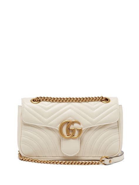 white crossbody gucci|white Gucci marmont small.